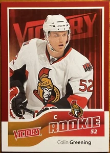 2011-12 Upper Deck Victory Red Rookie RC Colin Greening #236 Ottawa Senators - Picture 1 of 2