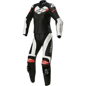 Alpinestars Damen Motorrad Kombi Gr 46=40D Stella GP Plus 2PC schwarz-weiß-rot - Bild 1 von 3
