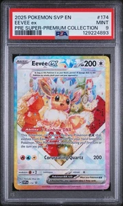2025 POKEMON SVP EN-SVP PROMO #174 EEVEE EX PSA 9 PRE SUPER-PREMIUM COLLECTION - Picture 1 of 2