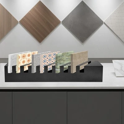 Small Tile Display Rack, Countertop 10 Slots Tile Display Stand, Tile Display - Image 1 of 4