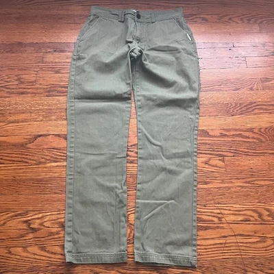 I Love Ugly (ILU) Unisex M Olive Green Straight Leg Casual Chino Pants (32x30) - Image 1 of 4