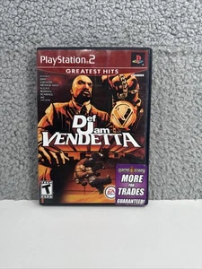 Def Jam Vendetta (Sony PlayStation 2 PS2, 2003) CIB Complete Manual Tested - Picture 1 of 8