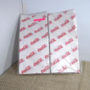 Coca Cola tissue paper for wrapping or packing 2 pkgs - Picture 1 of 2