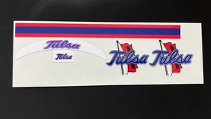 Juego de calcomanías de mini casco de fútbol americano Tulsa Golden Hurricane - Imagen 1 de 1