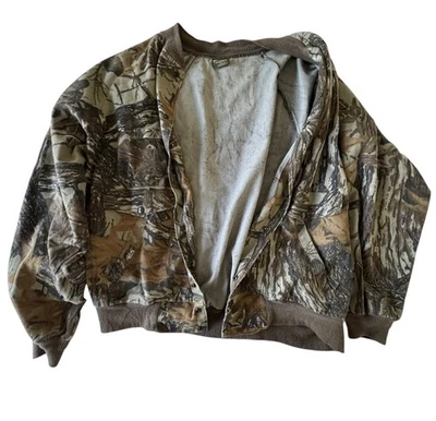 Chaqueta de Bombardero De Colección Spartan Realtree Advantage Camuflada Hombres XL Hecha en EE. UU. Caza Foto 1 de 4