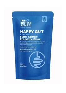 Hemp Prebiotic Blend – Soluble Fibre – Vegan Gut Health Pre-biotic Powder 250g - Picture 1 of 2