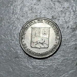 VENEZUELA 🇻🇪 25 CENTIMOS COIN 1965 - Picture 1 of 2