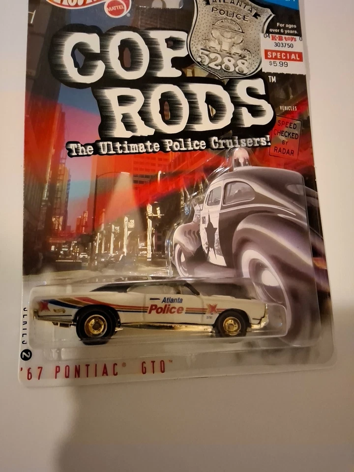 Pontiac GTO 67 Hot Wheels Cop Rods Atlanta Ga Police 🔥a8 Foto 1 de 4