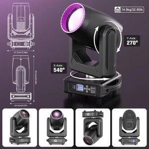 400W LED Zoom GOBO Prism Moving Head Stage Light DMX Beam Module Lighting Xmas - Picture 1 of 15
