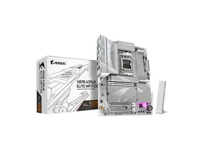 GIGABYTE X870 AORUS ELITE WIFI7 ICE AM5 LGA 1718, ATX, DDR5, 4x M.2, PCIe 5.0, - Image 1 of 4
