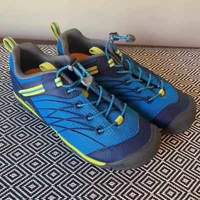 Zapatos de Senderismo KEEN Chandler CNX Tenis Juveniles Talla 5 Azul Cierre con Cordón Usados en Excelente Condición Foto 1 de 4