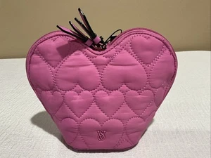 Victoria's Secret Heart 🩷 Makeup Bag In PINK Limited Edition NEW Sold Out! - Picture 1 of 12