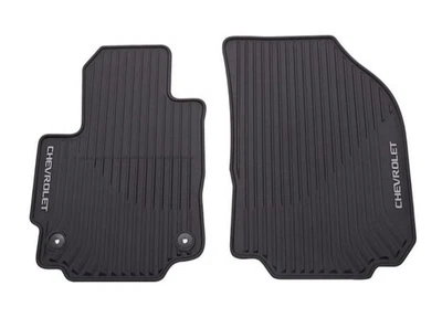 Alfombrillas delanteras Chevrolet Equinox Premium 2018-2024 para todo clima 84215239 negras OEM GM Foto 1 de 2