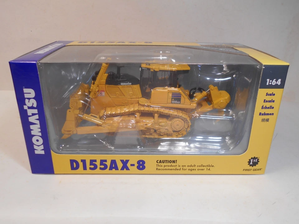 1st Gear - (60-0325) - 1/64 Scale - Komatsu - D155AX-8 - Dozer w/Ripper - NIB - Image 1 of 4