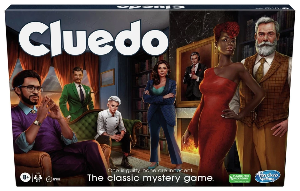 Hasbro Gaming Cluedo Reimagined Classic for 2-6 Players Detective Board Game f