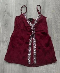 Cotton Club Pretty Summer Top Wine Colour Size S Brand New Free P&P - Picture 1 of 2