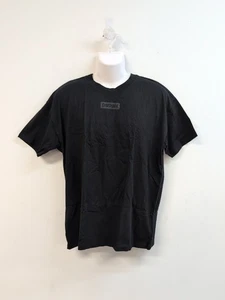 Camiseta para mujer Gymshark Block de gran tamaño con hombros caídos grande negra - Imagen 1 de 11