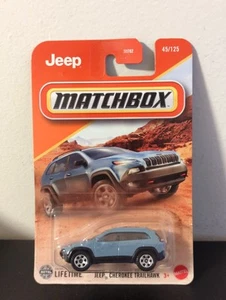 Jeep Cherokee Trailhawk 45/125 2025 Matchbox azul - Imagen 1 de 1