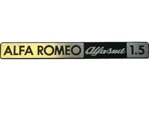 Genuine Alfa Romeo Alfasud Sud 1.5 Badge Logo Emblem - Picture 1 of 7