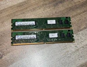 2x Samsung M378T2863EHS-CR7 1GB PC2 6400U RAM - Bild 1 von 2