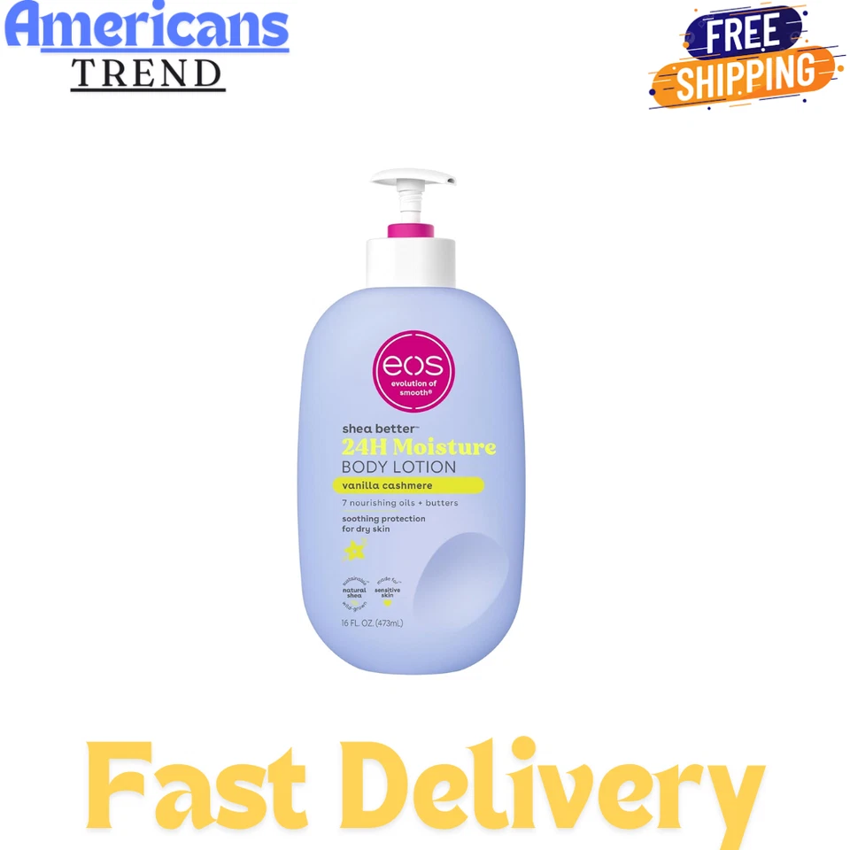 eos Shea Better Body Lotion- Vanilla Cashmere 24-Hour Moisture Skin Care