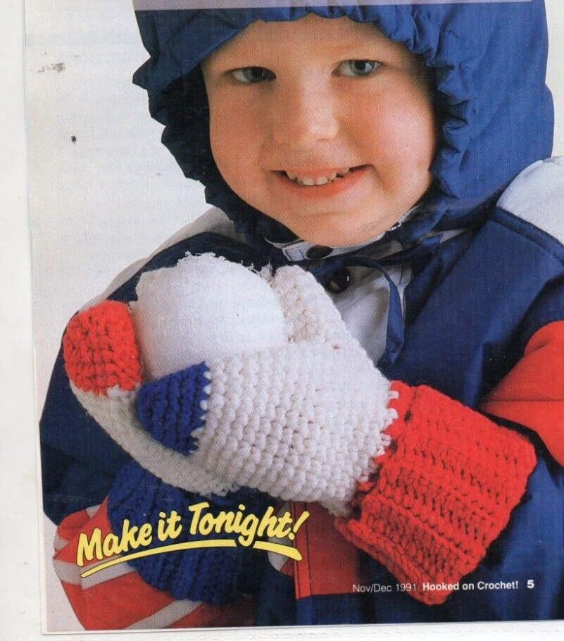 PLAYFUL MITTENS CROCHET PATTERN - Image 1 of 1