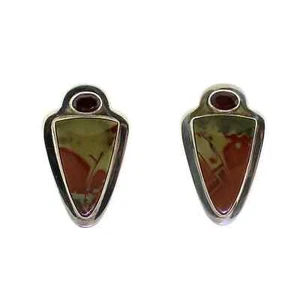 Tabra Jasper Garnet Post Earrings - Picture 1 of 1