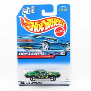 Hot Wheels 2000 - COLECCIONISTA DE TARJETAS AZULES - OLDS 442 - SEEIN SERIE 3D - Imagen 1 de 2