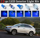 13-pc Blue LED Interior Light Package Kit Fit 2004-2009 Lexus RX330 RX350 RX400h