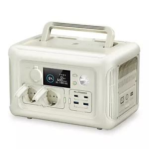 ALLPOWERS Tragbarer Generator R600 ,600W Powerstation with 2x 600W AC-Steckdosen - Bild 1 von 13