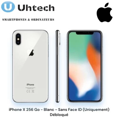 iPhone X 256 Go - Blanc - Sans Face ID (Uniquement) Débloqué - Bild 1 von 4