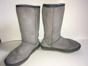 UGG Women's Gray Classic Tall Boots 6W F8007A - Picture 1 of 11