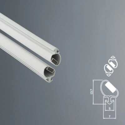 RICAMBI & BOX DOCCIA Guarnizione Magnetica Box Doccia in Gomma EC-MAG-367 - Colore Bianco