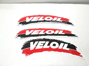 3 DECALS VELOIL MOTOR OIL & LUBRICANTS RACING HOT ROD RAT STICKER VINYL - Bild 1 von 4