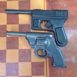 Toy USSR Piston Gun Pistol Mauser Tin Metal Gun USSR 1980's Rarity Old - Picture 1 of 12
