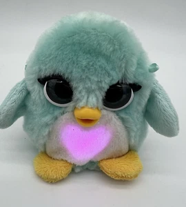 Rare 2021 Hasbro Mini Furby Talking And Lights Up 4” Teal Penguin Tested Used - Picture 1 of 7