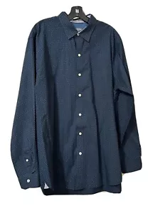 Van Heusen Originals Men's Classic Fit Blue Dress Shirt XL 17-17.5 Pre-owned - Picture 1 of 10