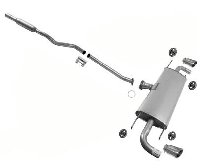 Silenciador de doble salida de tubo resonador soldado para Mazda 3 Hatchback 2,5 L 2014-2016 Foto 1 de 4