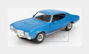 1:18 AUTOWORLD Buick Gs Stage1 Coupe 1971 Blue Met AMM1257-06 - Foto 1 di 2