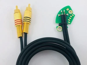 Cavo audio rca giradischi Technics SL 1200 1210 MK2 MK3 MK5 lunghezza 120 cm - Foto 1 di 23