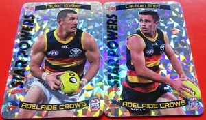 2021 Team Coach STARPOWERS Cards: WALKER & SHOLL (Adelaide Crows) - Picture 1 of 2