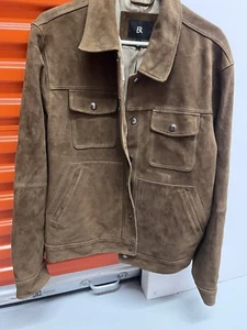 Banana Rebublic Heritage Suede Expedition Jacket - Men's Large ~ $600.00 440354 - Picture 1 of 5