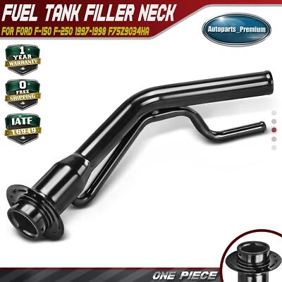 Cuello de llenado de tanque de combustible de acero para Ford F-150 F-250 1997-1998 F85Z9034TA F75Z9034HA Foto 1 de 4
