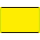 Schild Kunststoffschild Zum Selbst Beschriften - 308959/7 Gelb - Versch. Größen
