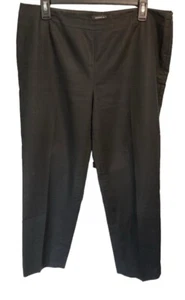 Lafayette 148 New York Black Crop Pants Size 12 Minimalist Basics Capsule - Picture 1 of 3