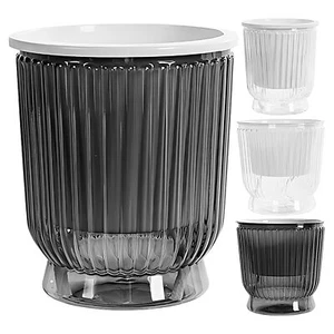 Self-Watering Pots for Indoor Plants Transparent Hydroponics Draining Planter - Picture 1 of 16