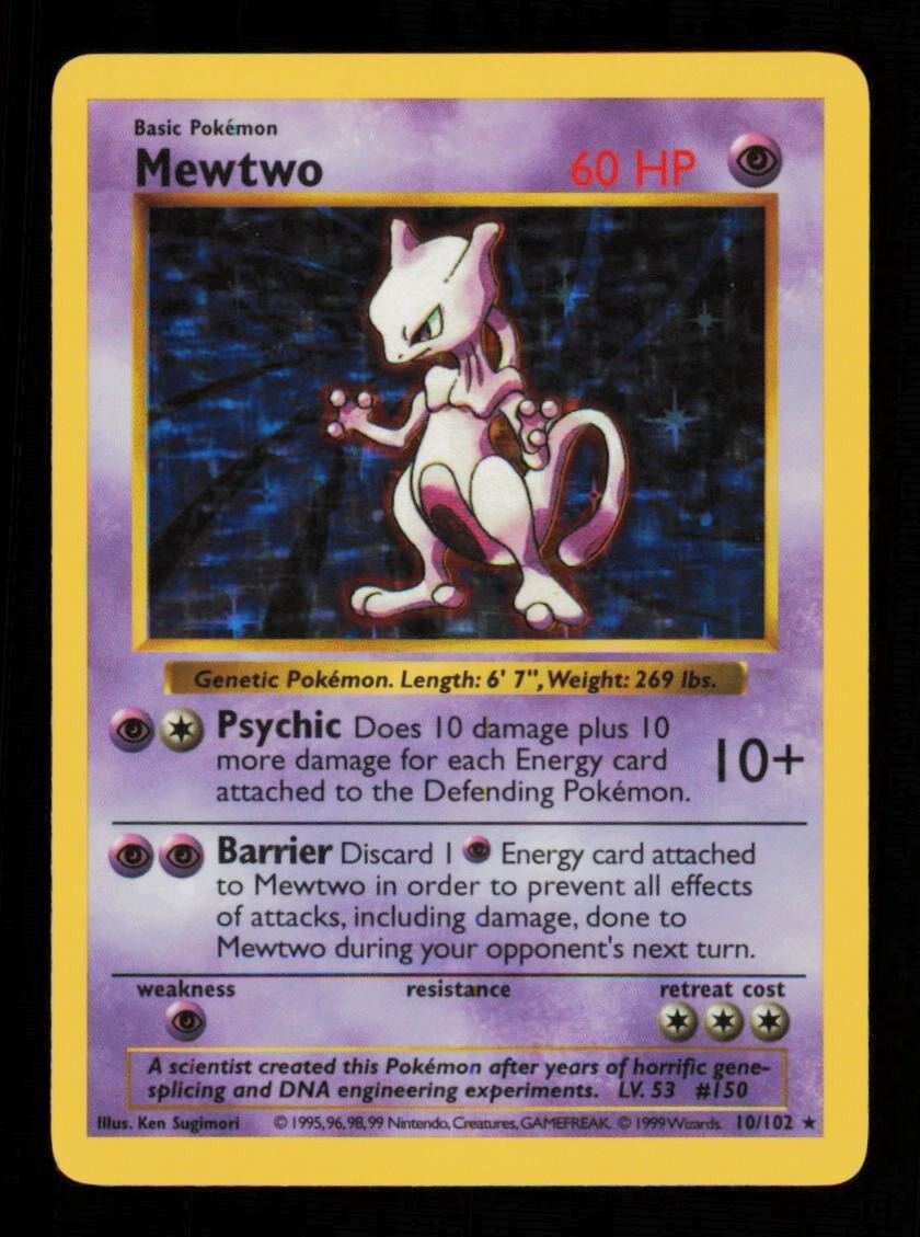 PSA9 ミュウツー シャドーレス mewtwo シャドウレス 1999 PSA9