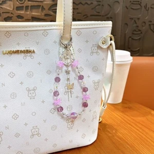 Tassel Bow Mobile Phone Lanyard Universal Keychain New Bag Pendant Gift - Photo 1 sur 10