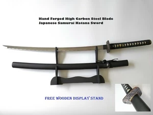 Hand Forged High Carbon Steel Blade Japanese Samurai Katana Sword - Picture 1 of 11