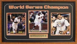 World Baseball Champ P.Sandoval - 15x35 Auto Frame - Picture 1 of 2